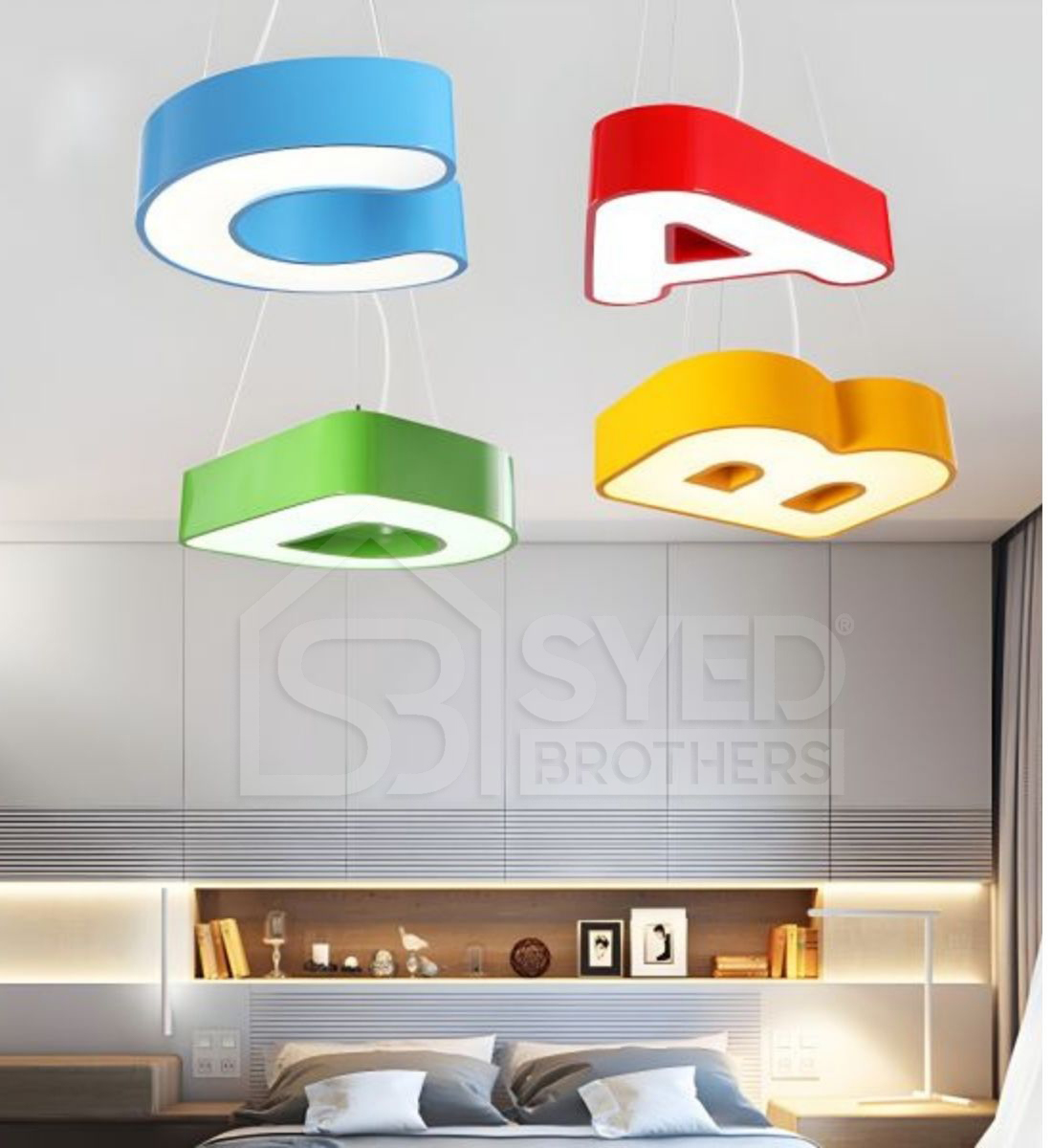 Alphabets Ceiling Design